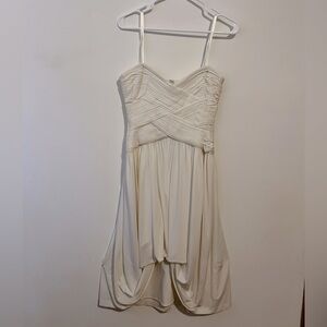 BCBG MAXAZRIA White/Ivory dress.